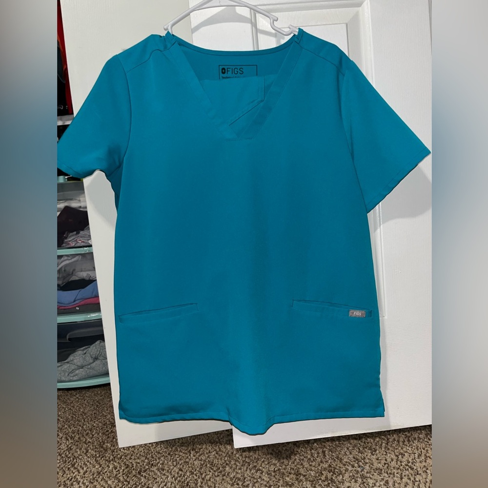 Figs Teal Womans Scrub Set